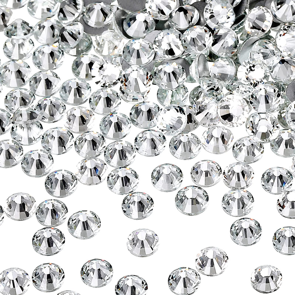 2880 Pieces Crystal Diamond Rhinestones Flat Back Round Gems Charms Stones Rhinestones Crystals Round Beads Flat Back Glass (Clear AB Color,SS10) Clear AB Color SS10 - NewNest Australia