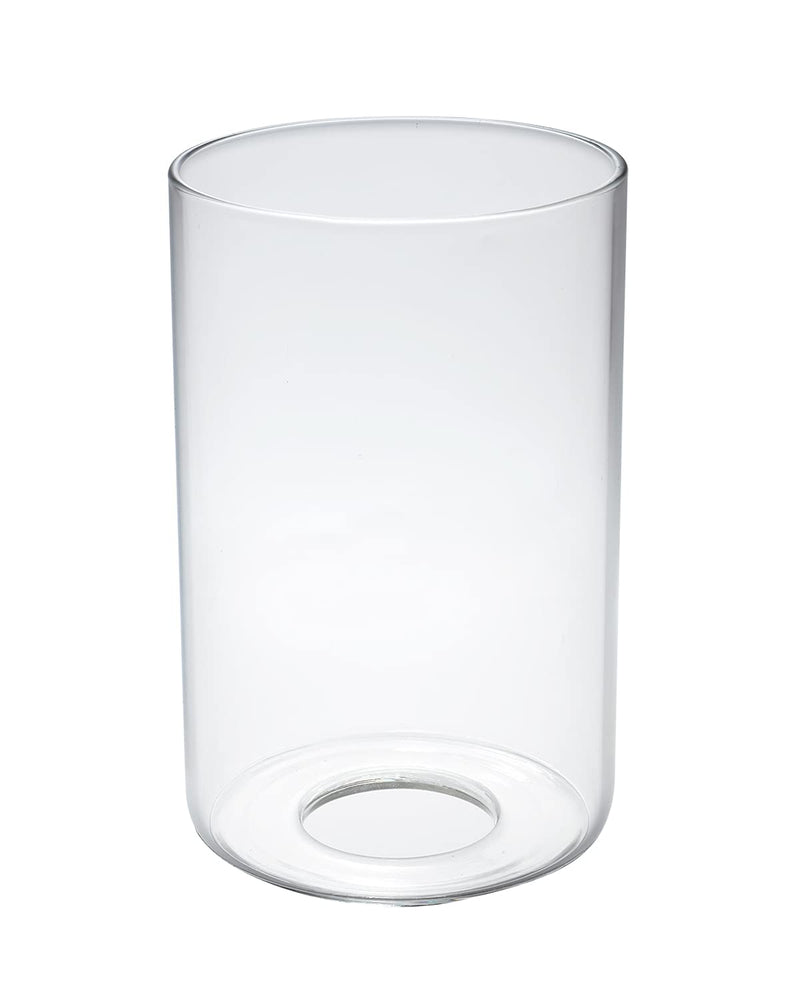 Clear Glass Shades Replacements 1-Pack 5.5in Height, 3.5in Diameter, 1.65in Fitter, Clear Cylinder Glass Lamp Shade High Transmittanc Glass Shade Cover Globes for Light Fixtures Clear Cylinder Glass Shade 1 Pack - NewNest Australia