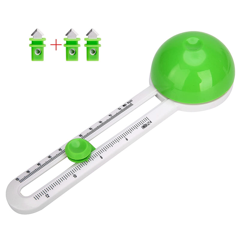 Circle Cutter Round Cutting Knife Model Patchwork Compass Circular Paper Scrapbooking Cards Cutters ( Green ) - NewNest Australia