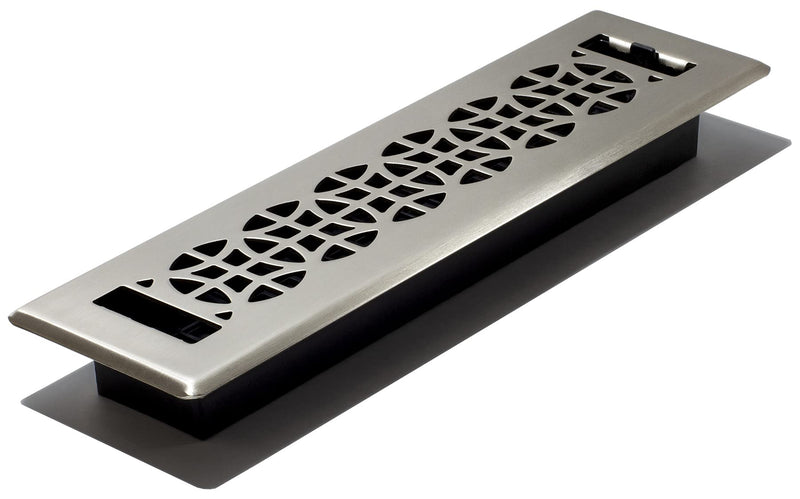 Decor Grates ECH212-NKL Eclipse Floor Register, 2x12 Inches, Brushed Nickel - NewNest Australia