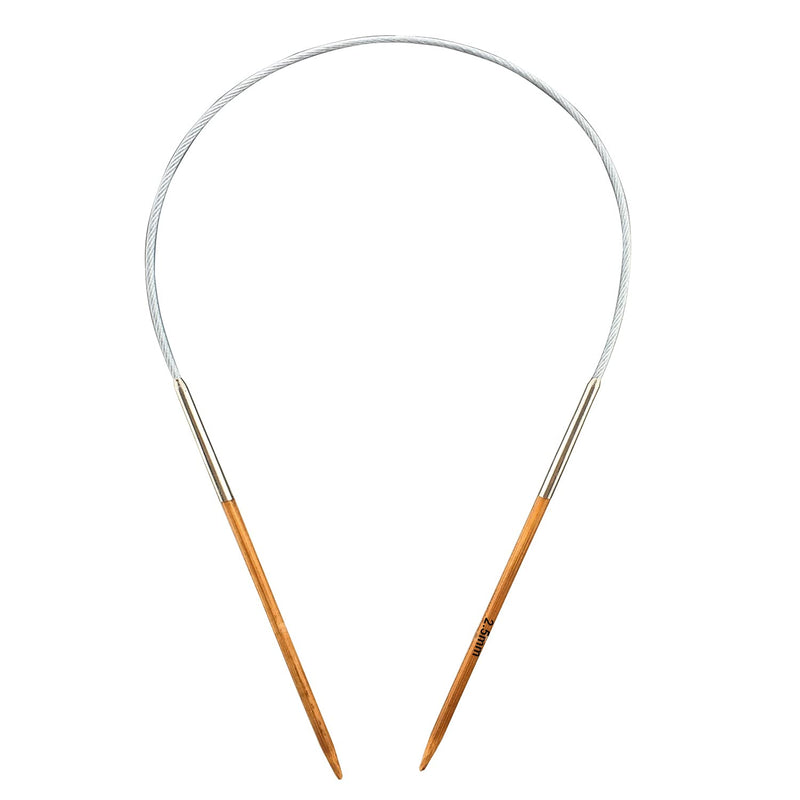 Mdoker Bamboo Circular Knitting Needle Size 2 16 Inch Circular Knitting Needles for Handmade Knitting DIY and Any Weaven Yarn Projects(US Size 2,2.5mm) US-2-(2.5mm) - NewNest Australia