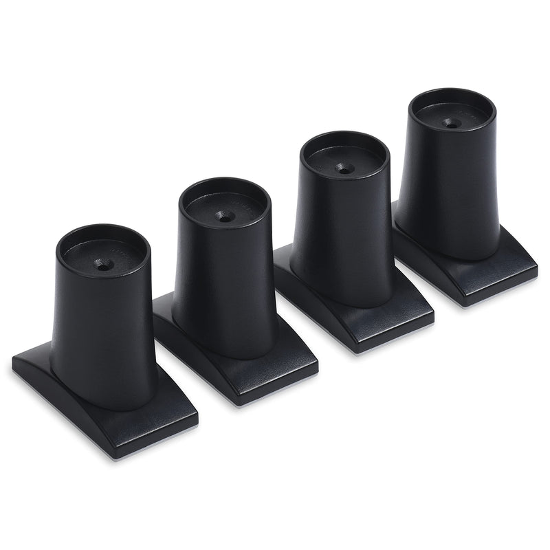 Wall Nanny Extender - 6 Inch Baby Gate Extension Kit (Made in USA) Extends Pressure Gates + Protects Walls + Stabilizes Gate - for Child, Pet & Dog Gates - Works on Stairs - Protector (4 Pack) Black - NewNest Australia