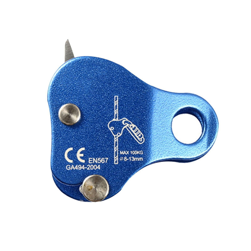 QKDS Climbing Rope Grab, High Strength Self Locking Safety Protective, Climbing Ascender Fall Protection Belay Device Climbing Rope Grip Clamp for Rock Climbing Mountaineering(Blue), free size Blue - NewNest Australia
