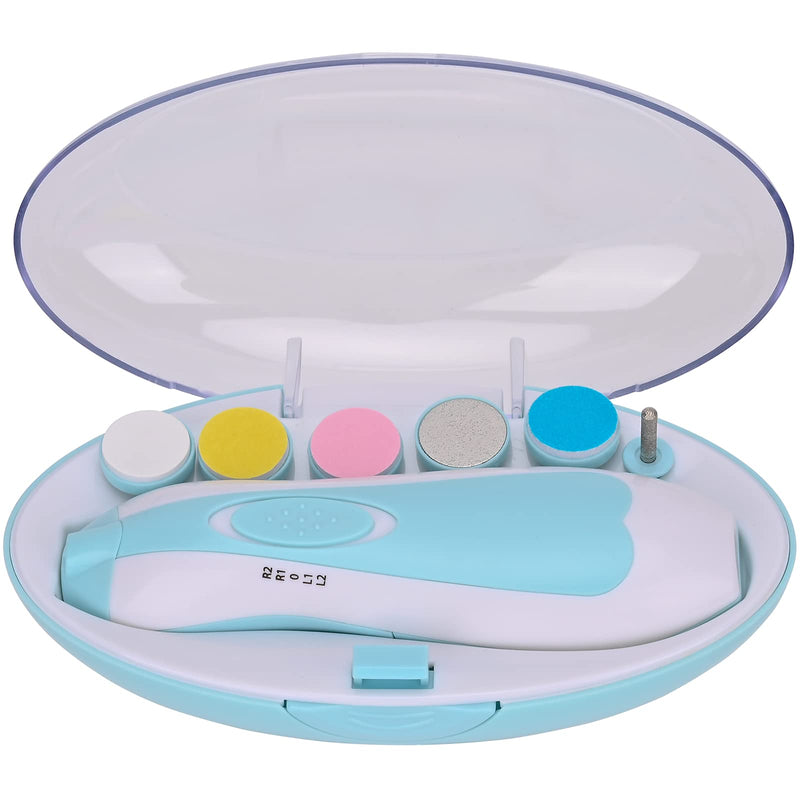 Baby Nail Clipper,Electric Baby Nail Trimmer,Toes Fingernails Care Trimmer with LED Light for Newborn,Kids and Adults(Blue) - NewNest Australia