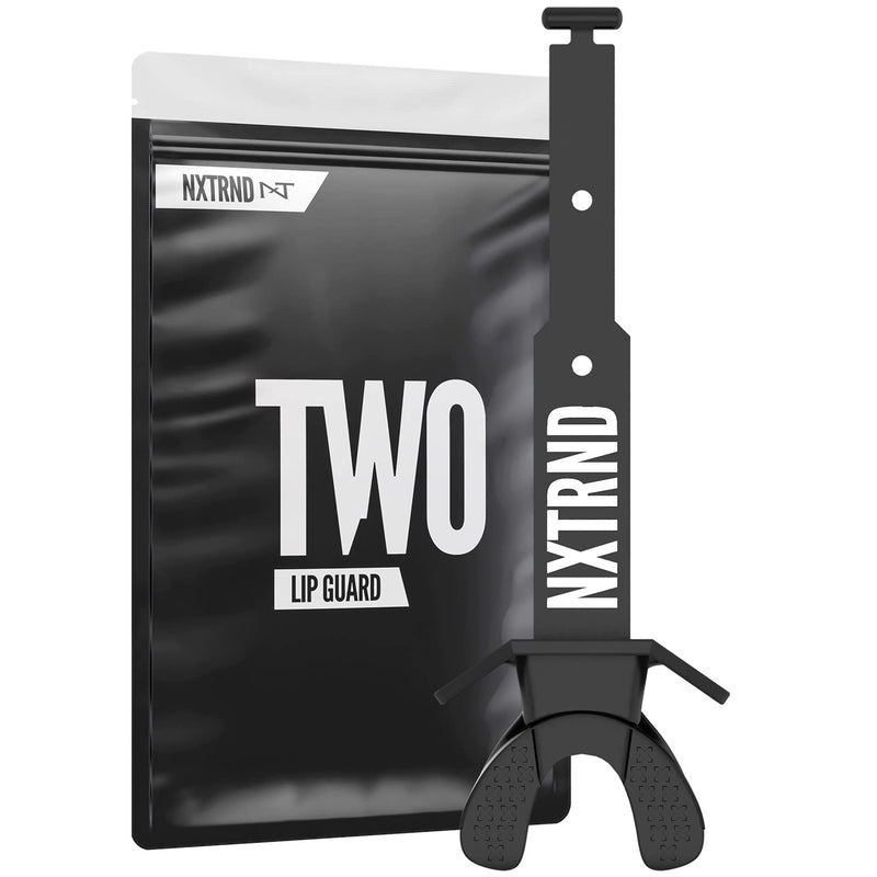 Nxtrnd Two Football Mouth Guard, Mouth Guard Football, Football Mouthpiece, Football Mouth Guard Youth, Compatible with Braces, Connected Strap (Black) Black - NewNest Australia