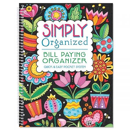 Mary Engelbreit Bill Paying Organizer Book - 9" x 12" Bill organizer's 14 Pocket Pages, softcover. - NewNest Australia