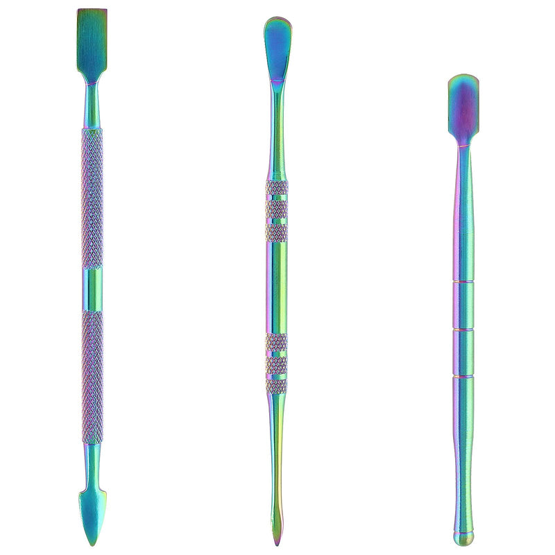 Suiwotin 3PCS Wax Carving Tools, Rainbow Stainless Steel Wax Tool Carving Tool Kit, Double-Headed, Rainbow Rainbow - 3PCS - NewNest Australia