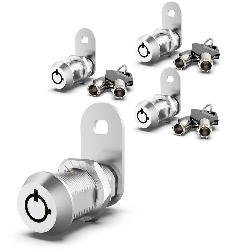 3 Pack Upgraded Cam Lock RV Storage Locks, Keyed Alike 1-1/8 Inch Cabinet Locks for RV Storage Door Tool Box Drawers, Secure Door Files and Drawers Locks, Zinc Alloy 3 Pack 1-1/8 Inch - NewNest Australia