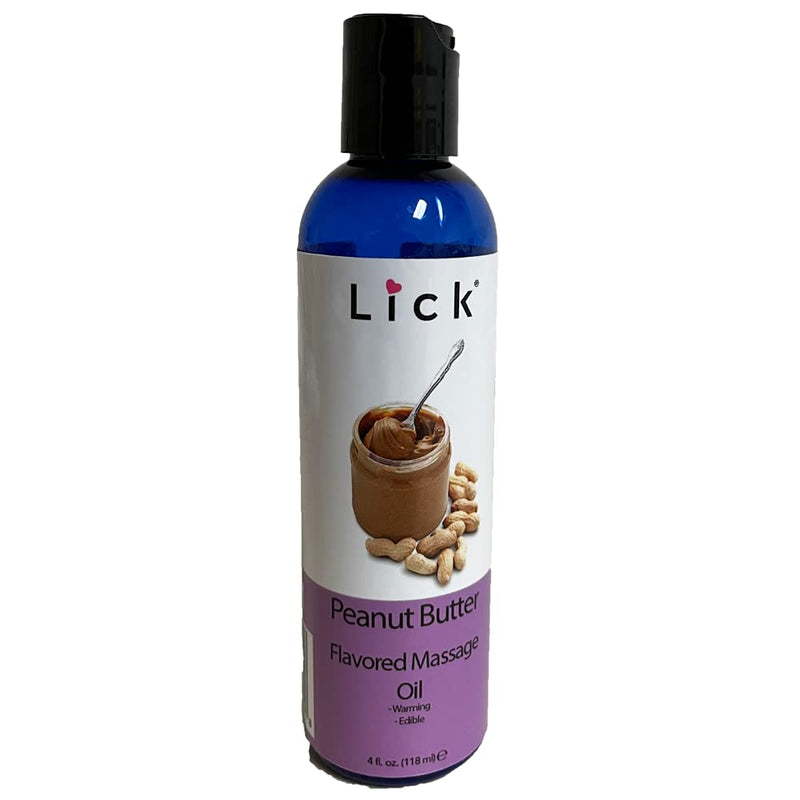 Peanut Butter Flavored Massage Oil for Relaxation – Edible Massaging Lotion with Vitamin E, Sweet Almond and Coconut Oil is Non Sticky and Gentle on Skin – Natural, Body Safe and Vegan (4 oz) - NewNest Australia