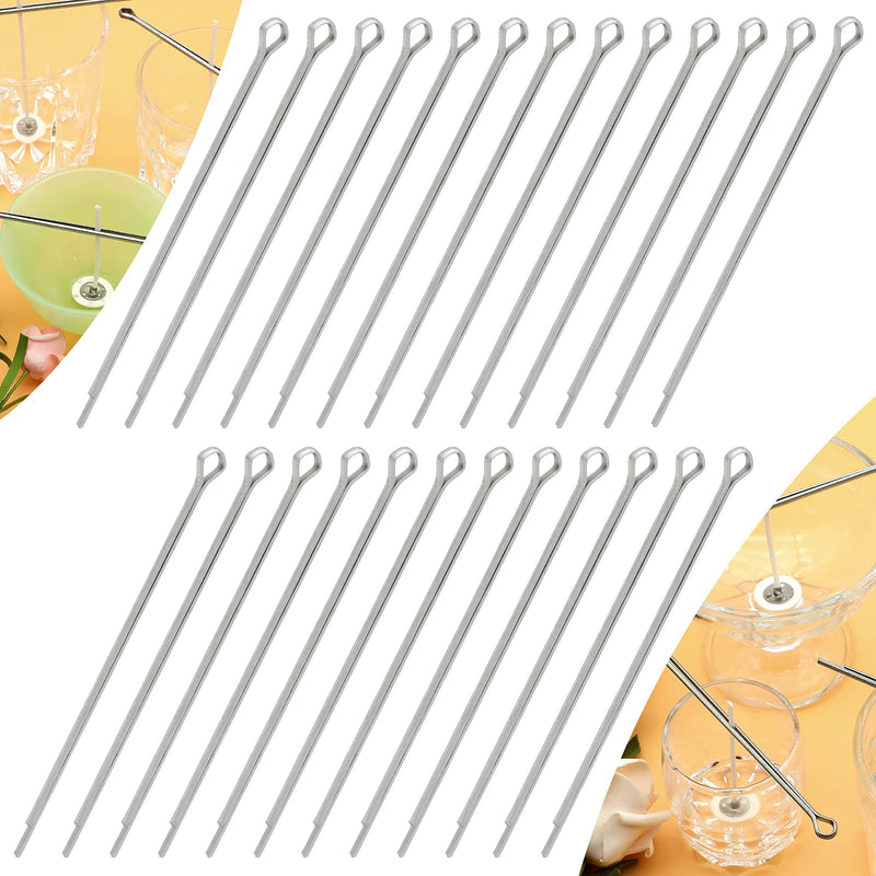 25pcs 4.7 Inch Metal Wick Centering Device, Elastic Wick Holders for Candle Making by RAPUDA - NewNest Australia