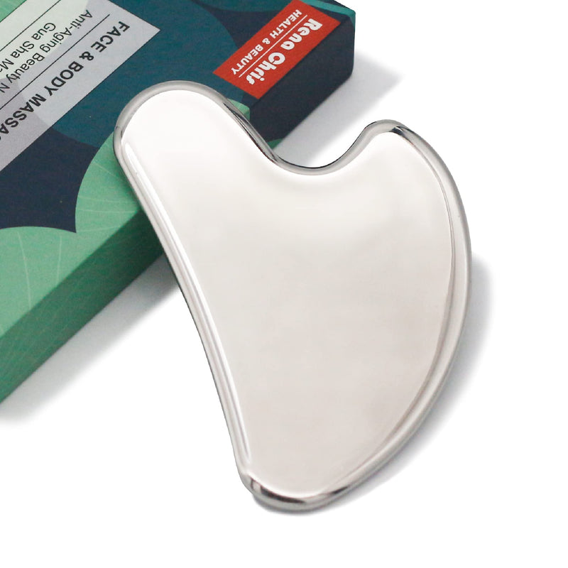 Gua Sha Facial Tool, Stainless Steel Guasha Board for SPA Acupuncture Therapy Trigger Point Treatment, Gua Sha Scraping Massage Tool - NewNest Australia