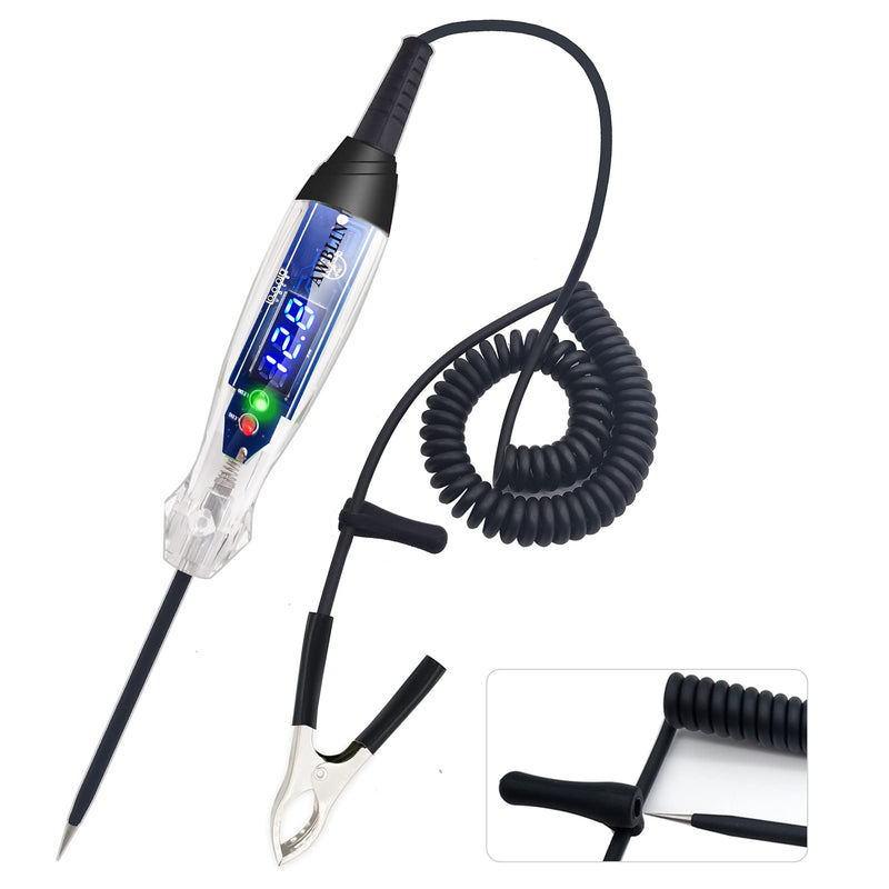 AWBLIN Automotive Test Light 3-60V DC Digital LED Circuit Tester, Heavy Duty Light Tester with Voltmeter, Auto Bidirectional Voltage Tester Electric Test Pen - NewNest Australia