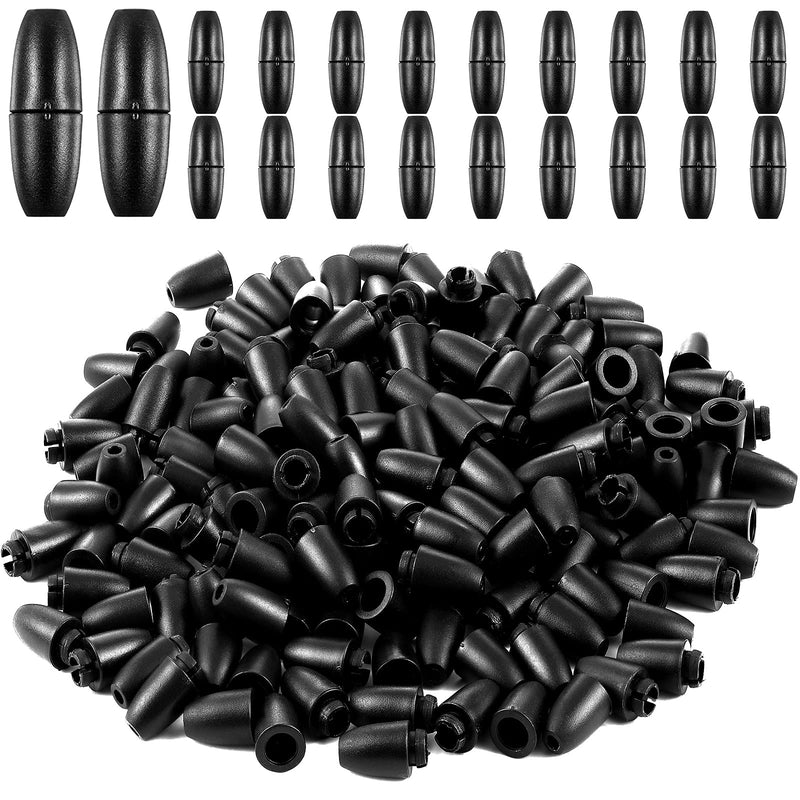 100 Pieces Clasp Bead Barrel Connectors Breakaway Safety Clasp Plastic Breakaway Clasps Safety Breakaway Clasps for Necklace Bracelet Jewelry (Black) Black - NewNest Australia