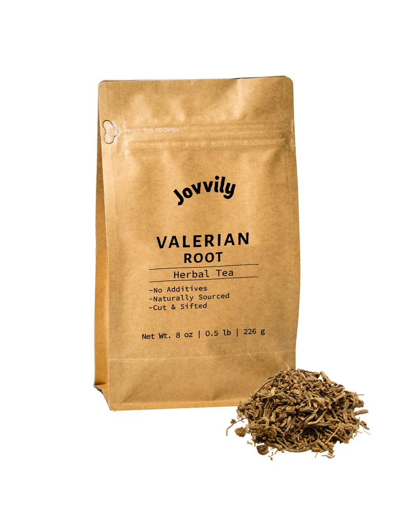 Jovvily Valerian Root (Cut & Sifted) - 8oz - Herbal Tea - Stews - Relaxation & Restful Sleep* 0.5 Pound - NewNest Australia