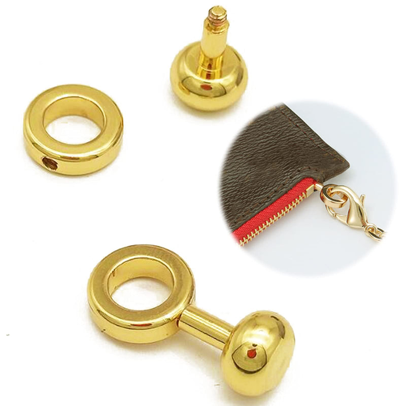 2Pcs Brass Ball Studs Rivets O/D Ring for Leather Crossbody Purse Craft - NewNest Australia