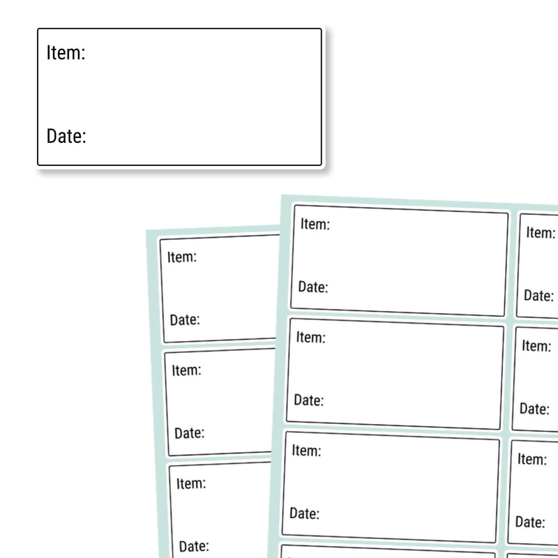 200 Pack, 2" x 1", Removable Food Storage Freezer Date Labels Stickers 200 Pack - NewNest Australia
