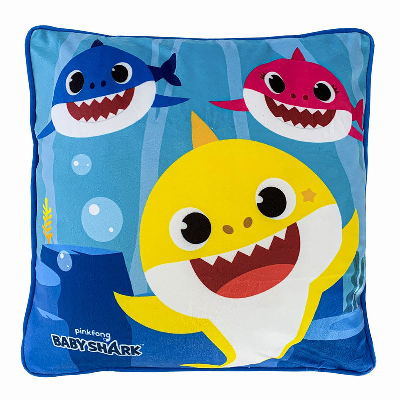 Franco Kids Bedding Soft Decorative Pillow Cover, 15 in x 15 in, Baby Shark - NewNest Australia