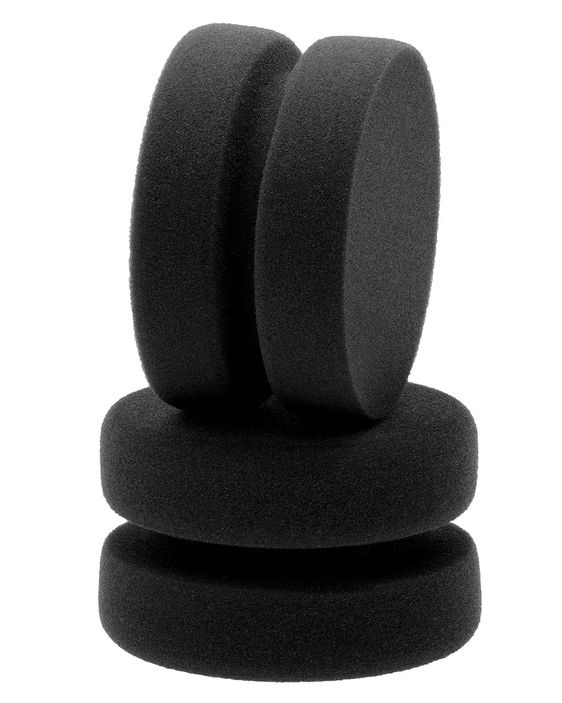 Paint Sponge Applicator PENTA ANGEL 2Pcs Double-Side Round Detail Sponge Painting Sponges for Acrylic Oil Watercolor Art Paint or Car Waxing Kitchen Cleaning (Black) Black - NewNest Australia