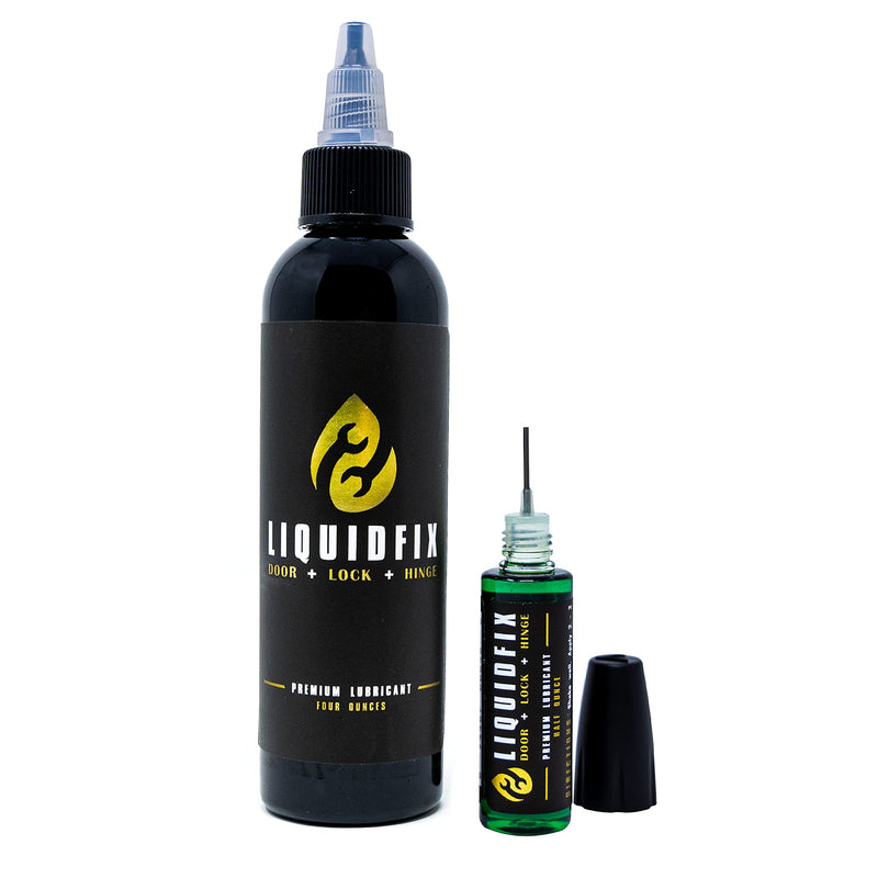 LIQUIDFIX LiquidFix Door, Lock, and Hinge Lubricant | 4 oz Dropper + 0.5 Needle Combo Pack Door & Sliding Long-Lasting Squeaky Oil for Hinges Glass Doors - NewNest Australia
