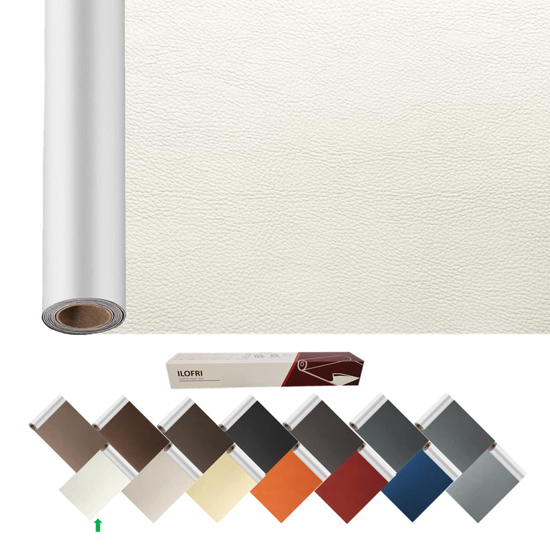 ILOFRI Large Leather Repair Patch 60x17 inch, Self Adhesive Vinyl and Leather Repair Tape Kit for Couch, Car Seat, Furniture, Upholstery, Sofa, Chairs, Handbags, Boots, Book Cover, Jacket - Beige - NewNest Australia