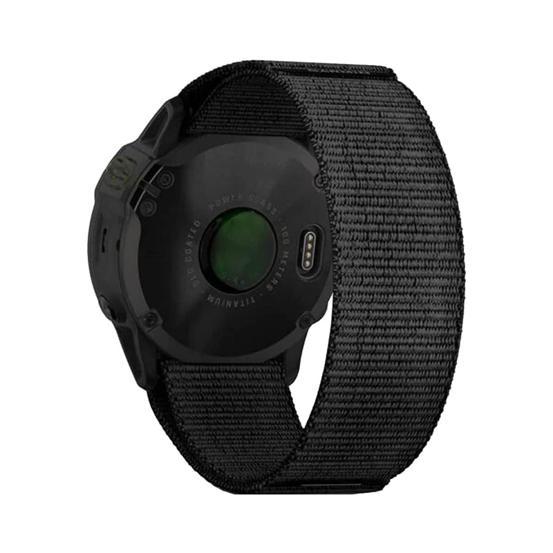 LDFAS Fenix 7/6/5 Plus Band, 22mm Ultra Easy Fit Nylon Straps Compatible for Garmin Fenix 7/6/6 Pro/5 Plus/Instinct 2/Epix Gen 2 Smartwatch, Black - NewNest Australia
