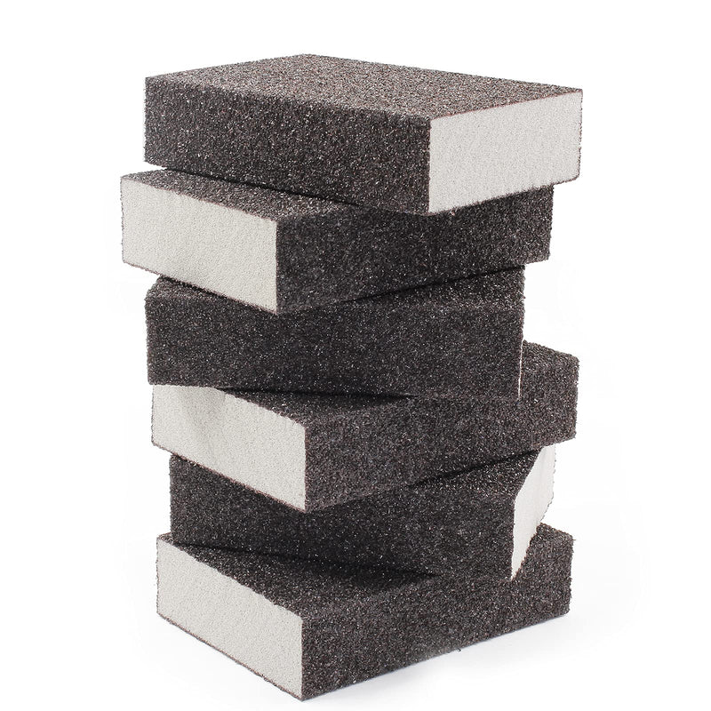 Jersvimc 36 Grit Coarse Sanding Block - 12Pcs, Wet Dry Sanding Sponge Foam Sandpaper Block Washable & Reusable Sandpaper Sponge for Drywall Wood Plastic Metal Furniture 36 Grit(Coarse) - NewNest Australia