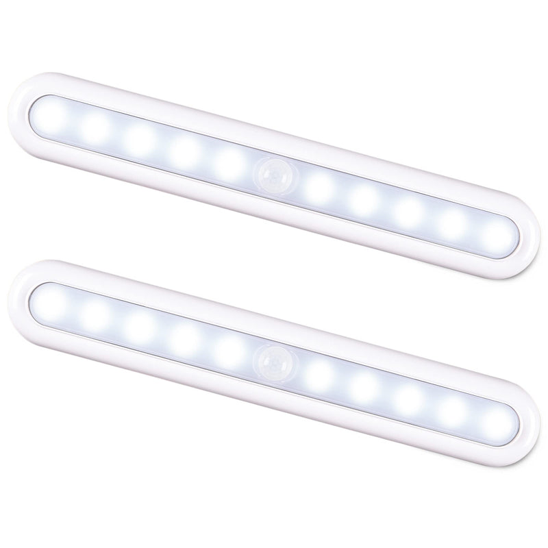 Motion Sensor Light Indoor, STAR-SPANGLED Stick on Lights Battery Powered, Closet Lights Motion Activated Operated, LED Night Stair Lights for Under Cabinet, Hallway, Kitchen, Wall (Cool White, 2Pack) 2 Pack Cool White, 2 Pack - NewNest Australia