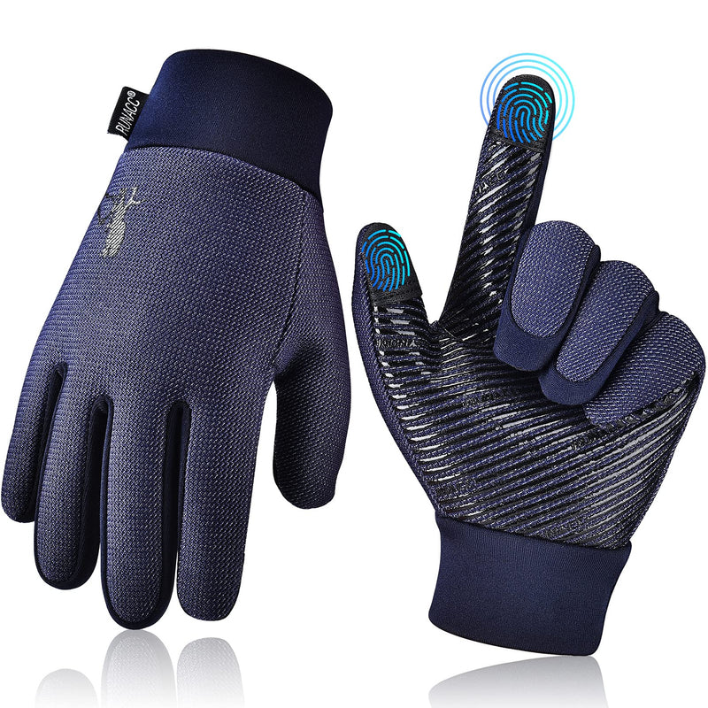 Winter Kids Snow Waterproof Gloves - Boys Girls Warm Touch Screen Windproof Anti-Slip Snow Gloves for Outdoor Sports Snowboarding Riding Biking Cycling Running Ski Black Thermal Mittens for Age 6-8 - NewNest Australia