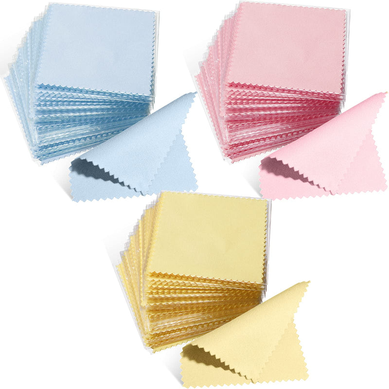 150 Pieces Jewelry Cleaning Cloth Colorful Polishing Cloth Soft Silver Polish Cloth Individually Wrapped Silver Jewelry Cleaner for Silver Gold Platinum Jewelry Glasses Watch Coins, 3.15 x 3.15 Inch - NewNest Australia