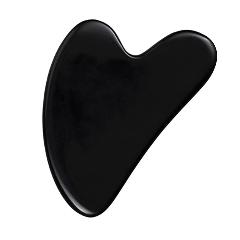 Gua Sha Massage Tool, Black Obsidian Guasha Board for Face & Body, Natural Jade Stone Gua Sha Facial Tool, Face Massager for Traditional Acupuncture Therapy, Daily Anti-aging Health and Skin Care Tool - NewNest Australia