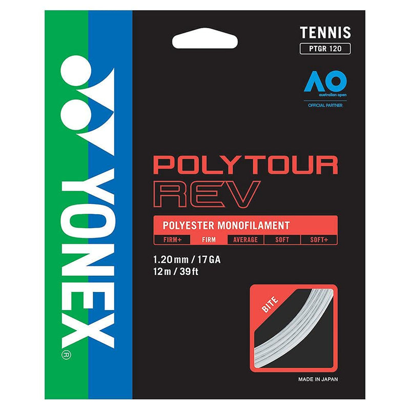 Yonex Poly Tour Rev - 1.30/16G - White - NewNest Australia