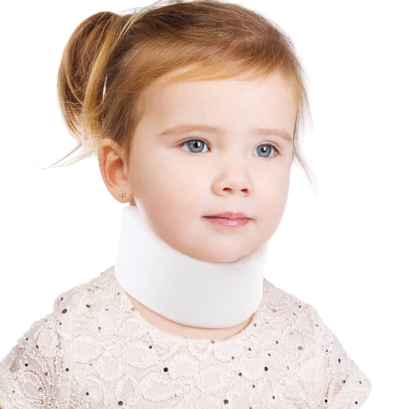 HKJD Kids Neck Brace for Neck Pain and Support - Soft Foam Pediatric Cervical Collar for Sleeping - Adjustable Youth Neck Support for Children Whiplash, Torticollis and Injury Support(S) Small - NewNest Australia