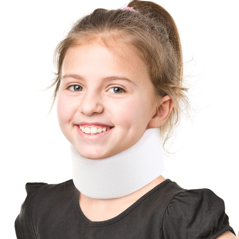 HKJD Kids Neck Brace for Neck Pain and Support - Soft Foam Pediatric Cervical Collar for Sleeping - Adjustable Youth Neck Support for Children Whiplash, Torticollis and Injury Support(L) Large - NewNest Australia