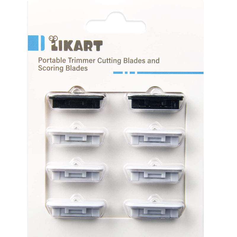 Likart 8 Pack Paper Cutter Replacement Blades for Cricut Portable Trimmer Replacement Blades for Cricut Cutter/Cricut Roll Holder/Xinart Paper Cutter(6 Cutting Blades & 2 Scoring Blades) - NewNest Australia
