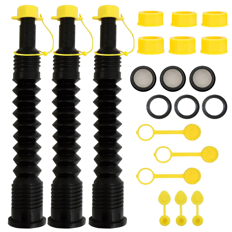 3-kit Universal Gas Can Spout Replacement No Spill, Gas Can Nozzle Spout, Gas Can Caps, Replacement Gas Can Spout, Gas Spout Replacement, Fuel Can Spout, Gas Can Nozzle Replacement, Gas Tank Nozzle - NewNest Australia