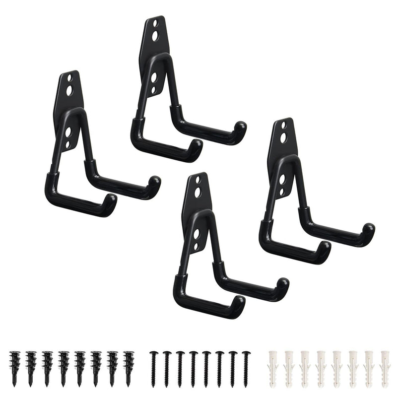 Heevir Garage Storage Utility Hooks - 2.8 Inch Wall Mount Hanging Hook, Tool Organizer, Heavy Duty Double Hook 2.8 Inch 4Pack - NewNest Australia