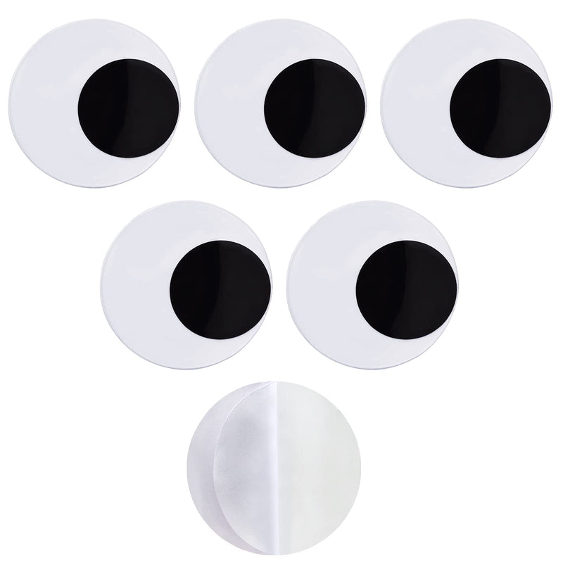 Cinvo 2.7 Inch Medium Googly Eyes Self Adhesive 7cm Big Wiggle Eyes Large Sticky Eyes for Party Halloween Decor Door Christmas Trees Cleaning Robot VR Goggles Classroom DIY Craft Projects (Pack of 6) 7 cm googly eyes - NewNest Australia