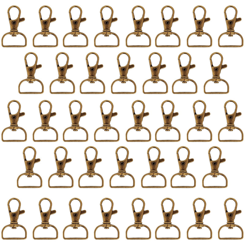 40PCS Swivel Snap Hooks, Premium Lanyard Snap Hook for Lanyard and Sewing Projects (3/4” Inside Width)(Bronze) Bronze - NewNest Australia
