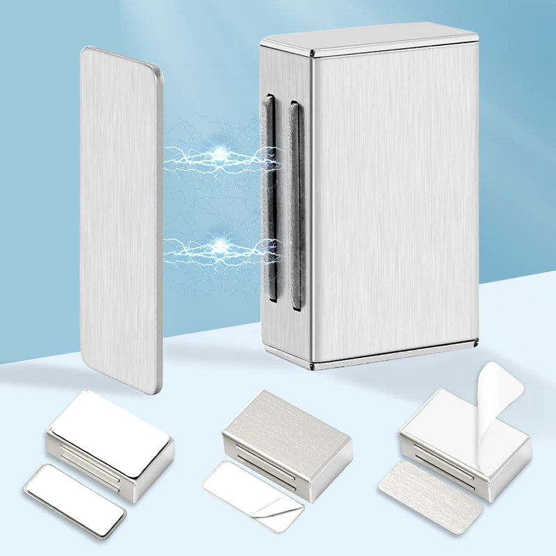 Magnetic Door Catch Adhesive AOSITE 4 Pack Kitchen Cabinet Magnets for Closure Strong Cabinet Door Magnetic Catch No Drilling Cupboard Magnetic Latches for Drawer Magnetic Cabinet Catch Closer Sticky - NewNest Australia