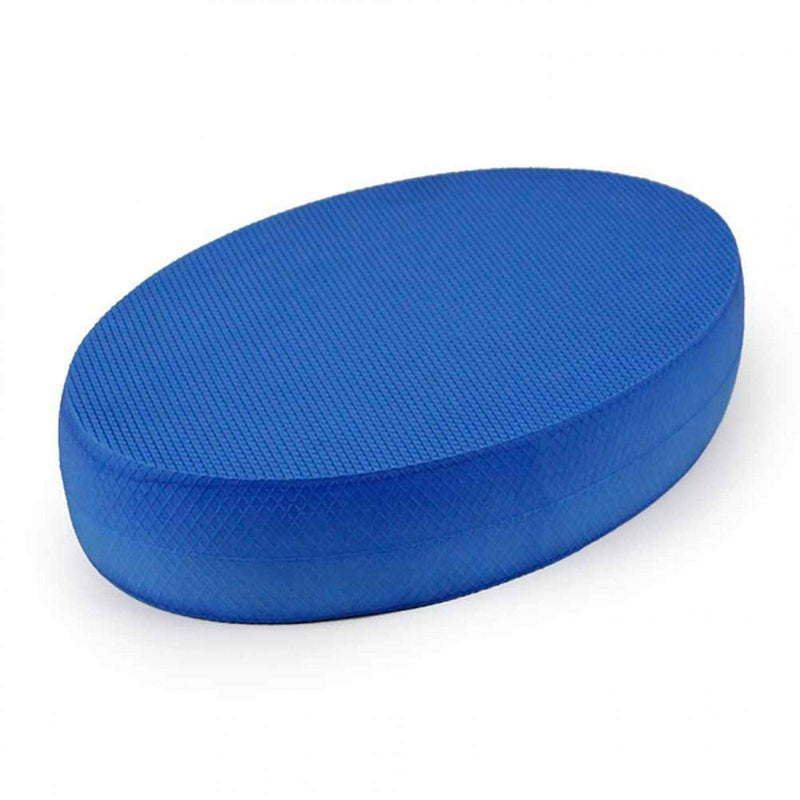 Tookie Yoga Cushion Pad, Oval Yoga Foam Board Balance Pad, Stability Trainning Fitness Exercise Cushion for Therapy, Pilates, Balancing Trainning Equipment for Strength (Blue,Size:7.09x12.2x2.36inch) 7.09*12.20*2.36inch Blue - NewNest Australia