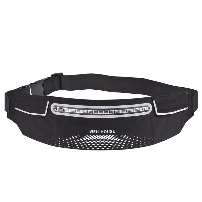 Fanny Pack for Women Men Water Resistant Reflective Slim Running Belt Waist Pack Bag for Hiking Fitness Cycling Workout Gym,Casual Hands-Free Wallets Waist Pack Phone Bag Carrying All Phones (black) black - NewNest Australia