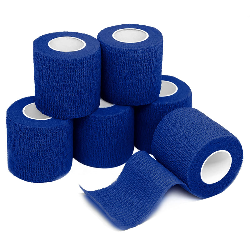 FriCARE Nonwoven Self-Adhesive Bandage, Self-Adherent Cohesive First Aid Medical Wrap, Elastic Athletic/Vet Tape for Wrist 2 Inches Wide 2 Inch x 5 Yards Royal Blue - NewNest Australia