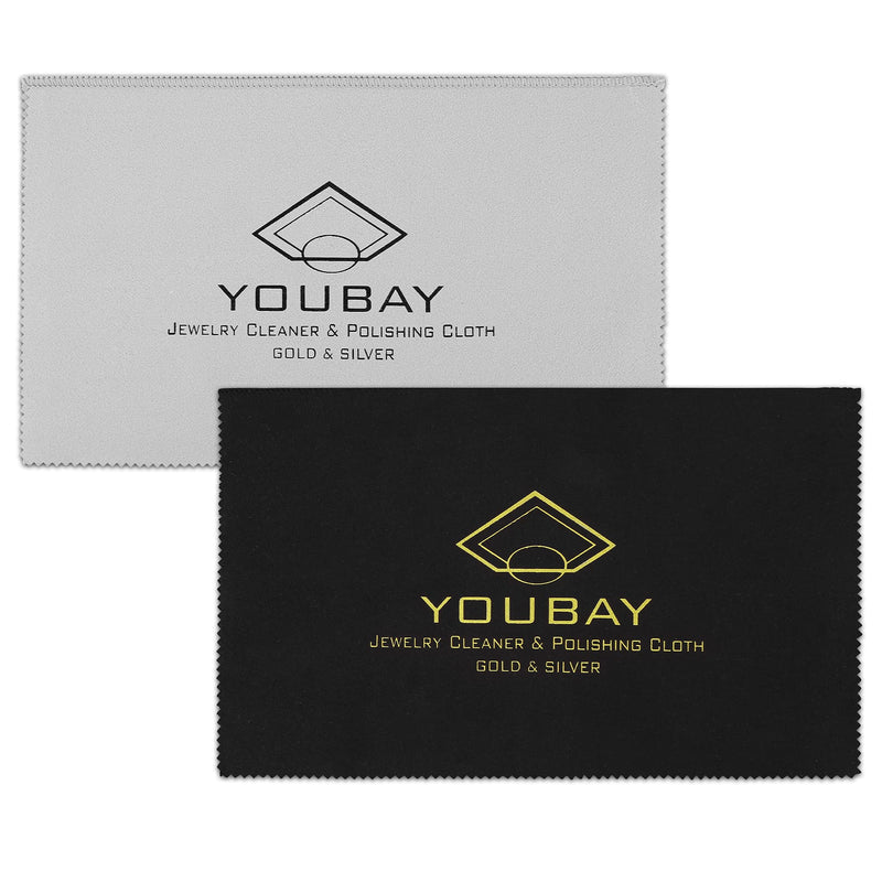 2 Packs Pro Size Jewelry Cleaning Cloth & Silver Polishing Cloth, 11'' x 14'' Jewelry Polishing Cloth for Sterling Silver | Gold | Brass | Platinum, Has Both Cleaning and Polishing Cloth Sewn Together - NewNest Australia
