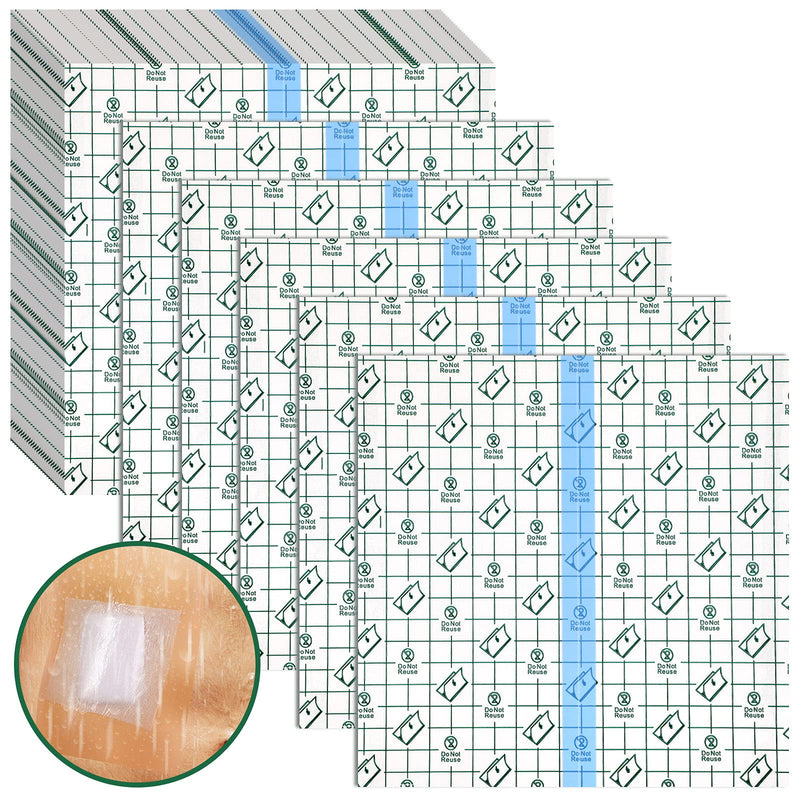 Peritoneal Dialysis Shower Protector Waterproof Transparent Dressing Wound Cover Bandage Tape for Swimming Post Surgical Scar Therapy Tattoo Dressings, 7.87 x 7.87 Inches (25) 25 - NewNest Australia