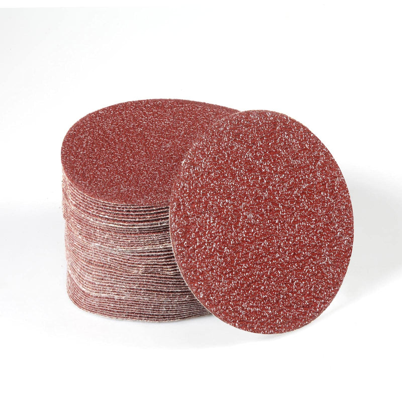 SPEEDWOX 50pcs Sanding Discs 4 Inches Sandpaper 40 Grit Hook and Loop Sanding Discs for Drill Grinder Rotary Tools No Hole - NewNest Australia