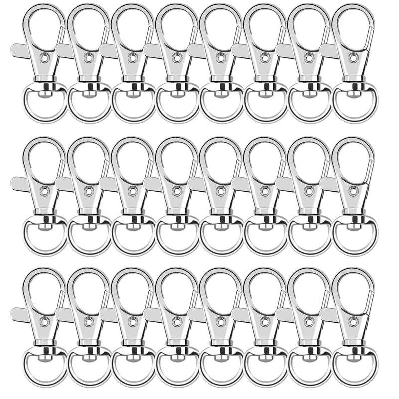 60Pcs Key Chain Clip Hooks Swivel Clasps Lanyard Snap Hook Lobster Claw Clasp for Keychain DIY Jewelry Crafts 60 - NewNest Australia