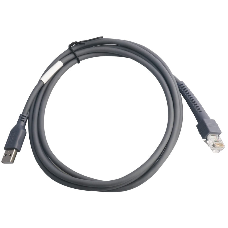 Barcode Scanner USB Cable LS2208/A LI2208 LS4278 STB4278 LI4278 USB to RJ45 Compatible for Motorola Symbol Zebra (2M / 6FT Flatted USB Port) 2M / 6FT Flatted USB Port - NewNest Australia