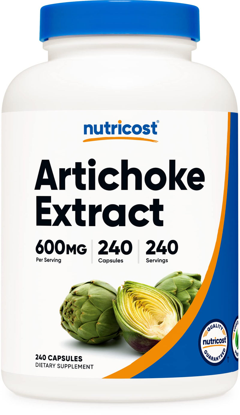 Nutricost Artichoke Extract (600mg) 240 Capsules - Gluten Free, Non-GMO, and Vegetarian Friendly - NewNest Australia