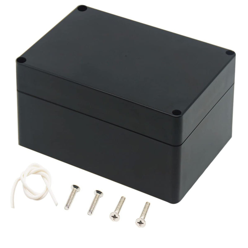 Junction Box, Zulkit Project Box IP65 Waterproof Dustproof ABS Plastic Electrical Boxes Electronic Enclosure Black 6.3 x 4.3 x 3.5 inch(160 x 110 x 90 mm)(Pack of 1) 6.3" x 4.3" x 3.5"(Pack of 1) - NewNest Australia
