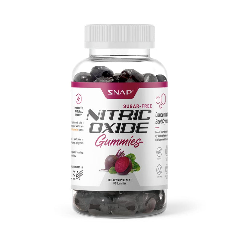 Sugar Free Nitric Oxide Beet Root Gummies - Heart Health, Energy Boost, Circulation, Blood Pressure Support Supplements, Beet Root Chewables, Beetroot Nitric Oxide Booster (60 Gummies) - NewNest Australia